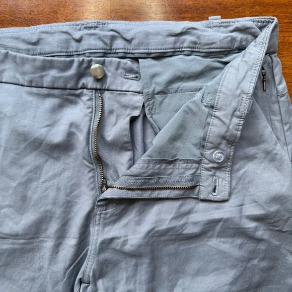 Lululemon Commission Pant Slim Mens 34 Gray Chino Style Performance Trousers - Picture 5 of 14
